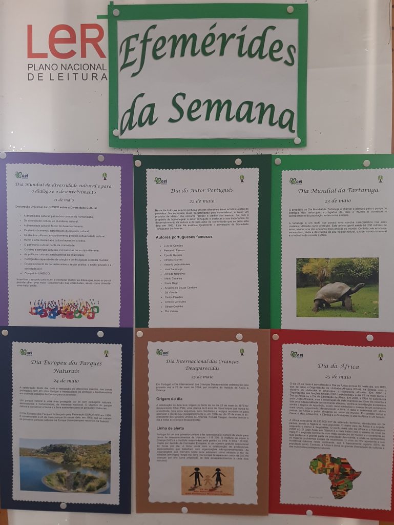 Efemérides da Semana na Biblioteca da ESL